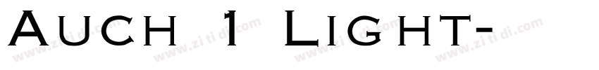 Auch 1 Light字体转换